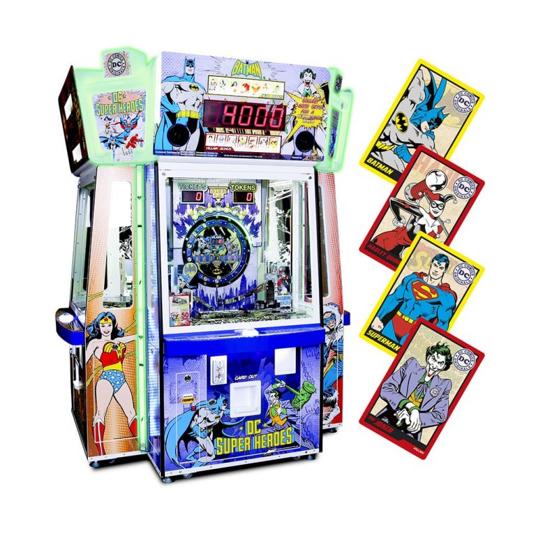 DC Super Heroes 4 Player Ticket Pusher